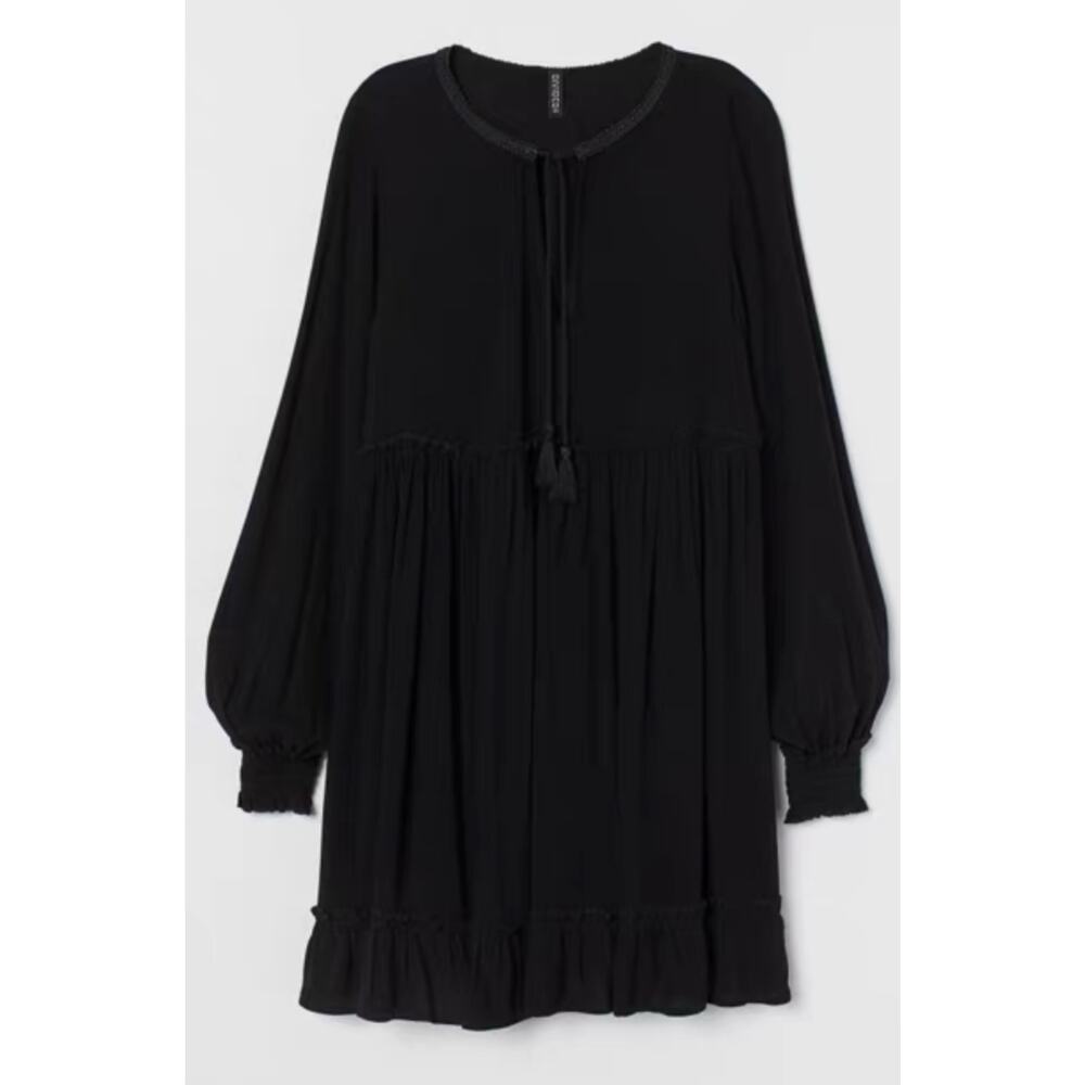 H&M Divided Womens 4X Black Casual Dress Plus Size